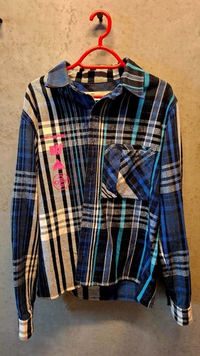 OFF WHITE Assegno di flanella Mariana de Silva bianco sporco