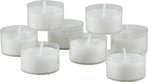 192 Pack Unscented 6 to 7 Hour Extended Burn Time Clear Cup Tea Light Candles - Picture 1 of 5