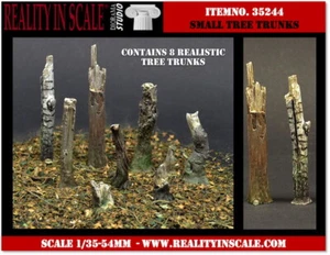 Reality In Scale #35244 1/35 Tree Trunks - Small (8pcs) - Picture 1 of 1