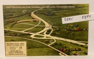 1950 IRWIN PA TURNPIKE INTERCHANGE TICKET BOOTH 70 MPH SPEED LIMIT RARE POSTCARD - Picture 1 of 2