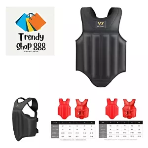 Wesing Martial Arts Muay Thai Boxing Chest Protector MMA Sanda Chest Guard - Picture 1 of 7