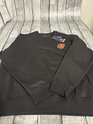 NUEVO CON ETIQUETAS Para Hombres Antigua Baltimore Oriales Sudadera Pullover Grande Negra Foto 1 de 4