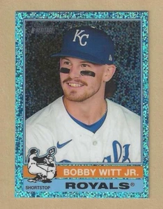 Topps Heritage Bobby Witt Jr. #92 2025 refractor azul claro brillante real - Imagen 1 de 2