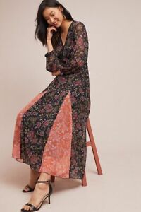 NEW   NWT Anthropologie LAIA Ines Floral MAXI DRESS size PS SP PETITE SIZE