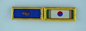 U.S. & Korean Army Presidential Unit Commendation Ribbons (Oak Leaf & Frames) - Imagen 1 de 2