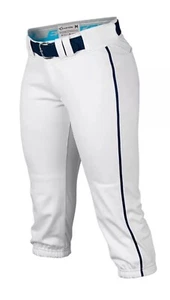 Easton Damen Mako Piped Fastpitch Softballhose Erwachsene weiß/marineblau X-Large - Bild 1 von 13