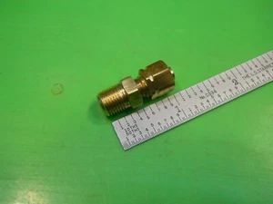 3/16 Tube OD x 1/8NPT Brass Compression Connector Fitting - Picture 1 of 4