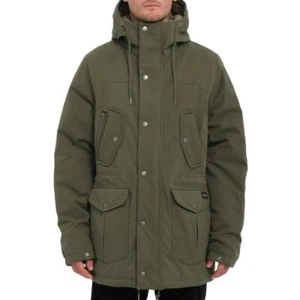 Volcom Starget 5K Parka Jacket - Dark Green - Picture 1 of 7