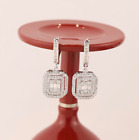 SALE‼️ .528 CTW Diamond Dangling Earrings 14k White Gold E339-WG
