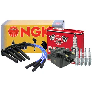NGK DIS Ignition Coil Wires & 4 Racing Spark Plugs Kit For Subaru - Picture 1 of 1