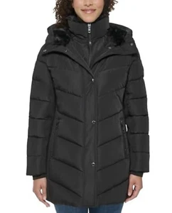 Andrew Marc Women's Mixed Media Hooded Puffer Walker Jacket Size XXL - Picture 1 of 3