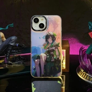 Genshin Impact Game Für iPhone 11 12 13 14 15 Laser Case Hülle Schutzhülle Cover - Picture 1 of 5