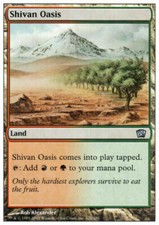 4 Shivan Oasis - LP - 8th Edition - mtg - x4 4x