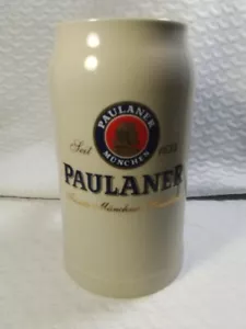 Raro gres porcellanato Paulaner Munchen Feinste Munchner Braukunst LG birra 1L - Foto 1 di 6