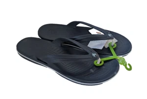 CROCS Crocband Flip Zehentrenner Sandalen Blau Große 45-46 Gratis Versand - Bild 1 von 1