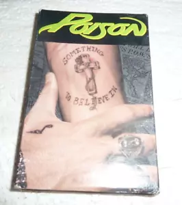 Poison "Something to Believe In" Cassette Tape Single S-38 - Picture 1 of 3