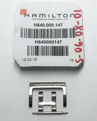 Reloj Hamilton Original 22mm H Acero Inoxidable Cierre Hebilla Modelo # FA1014 Foto 1 de 3