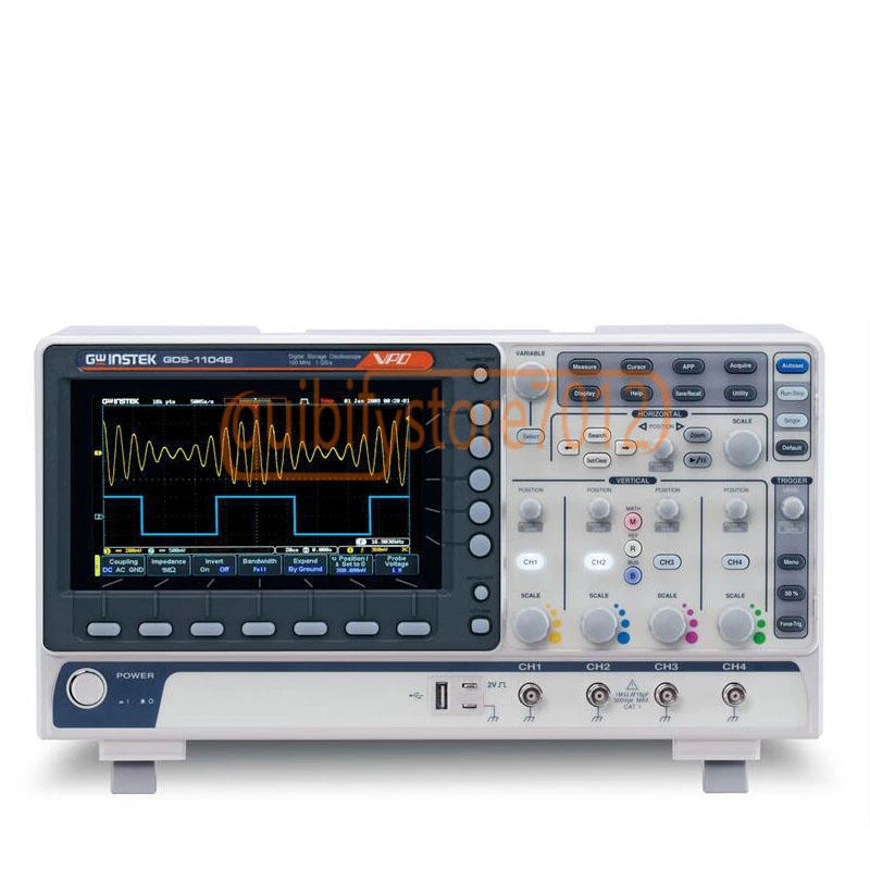 1PCS NEW GWINSTEK GDS-1104B Digital Storage Oscilloscope 100MHz DSO 4 Channel - Image 1 of 1