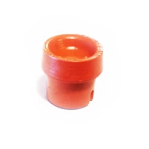 Puertos de inyección de silicio rojo de grado médico de alta resistencia de 1/2" de ancho - Paquete de 50 - Imagen 1 de 4