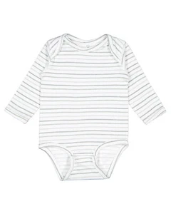 Pack Of 2 Rabbit Skins 4421RS Infant Ringspun Long Sleeve Jersey Bodysuit - Picture 1 of 2