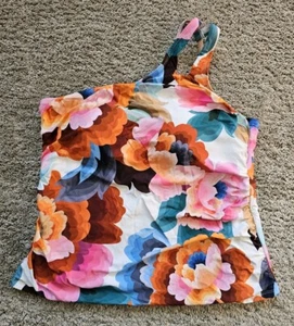 La Blanca One Shoulder Keyhole Tankini Swimsuit Top Women's Size 18W NWT - Picture 1 of 6