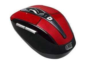 ADESSO iMouse S60R Red 6 Buttons Tilt Wheel USB RF Wireless Optical Mouse - Picture 1 of 5