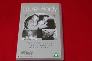 Laurel And Hardy - The Live Ghost / Habeas Corpus / Dirty Work - VHS - Imagen 1 de 5
