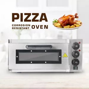 Forno Pizza Elettrico Piano Singolo Forno Pizza 2000W Pizza Baker 16'' Pizza - Foto 1 di 11