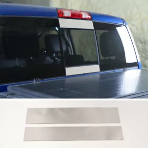 2×Chrome Steel Rear Window Strip Trim Decor Cover Fit for Dodge Ram 1500 2018-22 - Bild 1 von 9