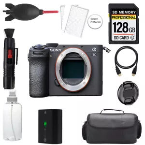 Sony a7C II Mirrorless Camera (Black) + 128GB + Bag+Screen Protector- Basic Kit - Picture 1 of 5