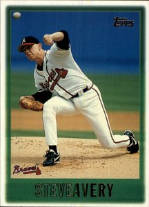 1997 Topps Atlanta Braves Baseball Card #11 Steve Avery