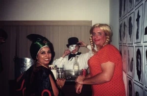 foto anni 80 4x6 adulto Halloween festa costume travestito fantasma dell'opera - Foto 1 di 1