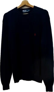 Polo Ralph Lauren Pullover Erwachsene Large dunkelblau Pima Baumwolle Rundhals Pulli - Bild 1 von 4