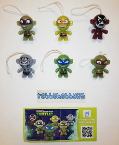 TEENAGE MUTANT NINJA TURTLES COMPLETE SET WITH ALL PAPERS KINDER SURPRISE 2015 - Picture 1 of 1