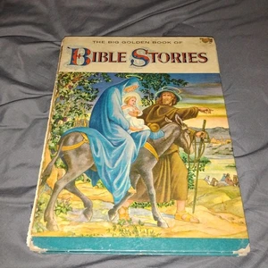 The Big Golden Book Of BIBLE STORIES Vintage Children's Hardback OLD - 1 - Picture 1 of 11