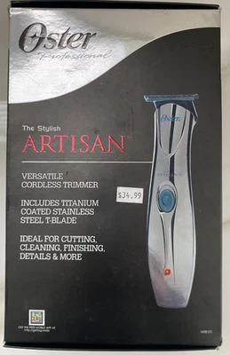 Recortadora inalámbrica versátil Oster Artisan plateada CAJA ABIERTA Foto 1 de 4
