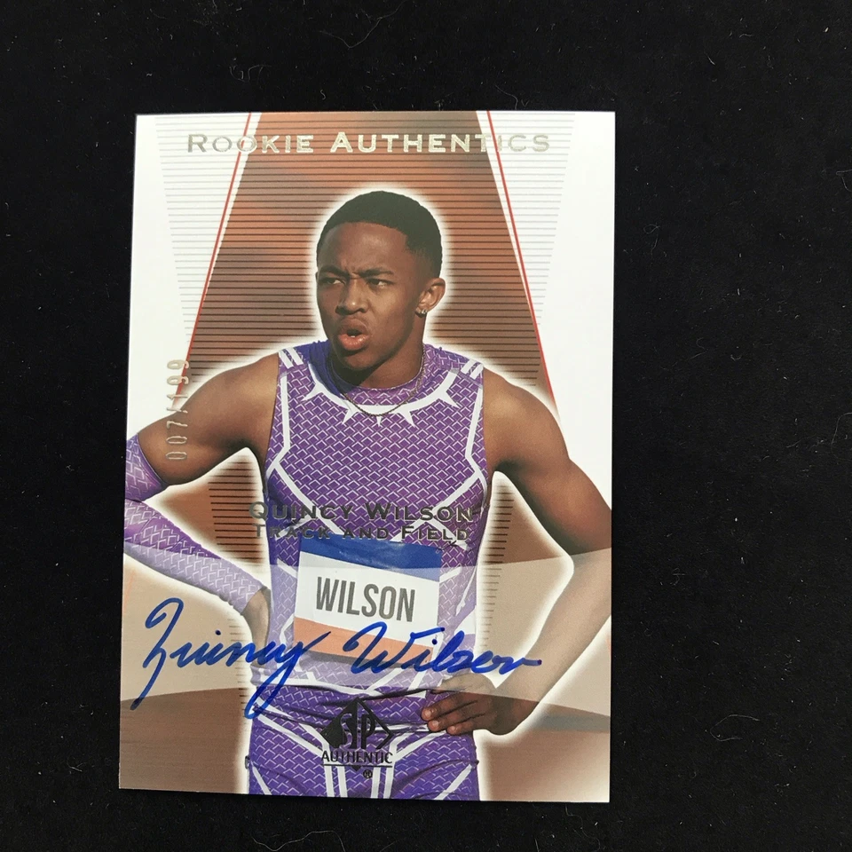 QUINCY WILSON 2025 UPPER DECK GOODWIN CHAMPIONS ROOKIE AUTHENTICS AUTO #007/299 - Image 1 of 2