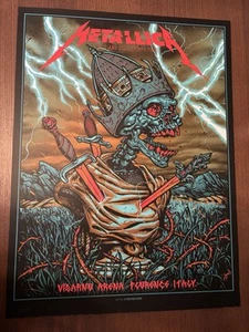 Metallica Firenze Arena Florence Italy Munk One Poster - Picture 1 of 5