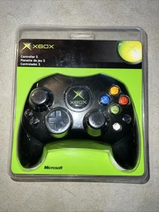 Original Xbox Controller S Black Microsoft XBOX 2003 S Type Genuine NEW SEALED - Picture 1 of 6