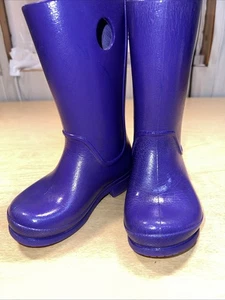 Crocs Girls Kids Size C9 Purple Boots - Picture 1 of 10