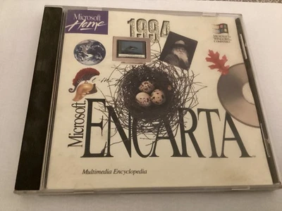 Microsoft Encarta 1994 PC CD-ROM Vintage Windows Computer Software - Image 1 of 3