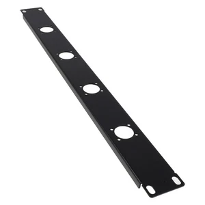 1 HE 4 Port Audio Patchpanel klappbar Rackmontageplatte für Netzwerkschrank - Bild 1 von 12