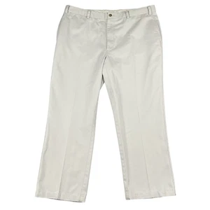 Orvis hellbraune khaki vorne flache Herrenhose Größe 42 x 28 - Bild 1 von 5