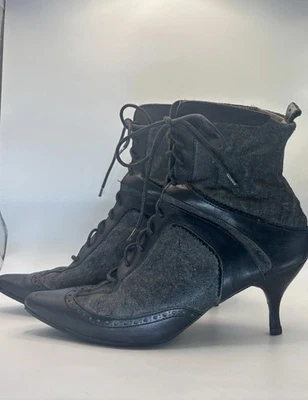 Botas de abuela de laboratorio estilo diésel RARAS Kitten Hell punta de ala talla 9/40 Foto 1 de 4