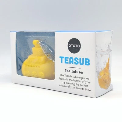 Ototo Silicona Amarillo Submarino Novedad Infusor de Té Hoja Suelta Escarpada NUEVO Foto 1 de 4