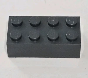 Lego Stck. - dunkel bläulich grau Stein 2 x 4 - Nr. 3001 - Bild 1 von 2