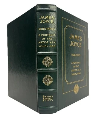DUBLINERS by James Joyce-Leather Bound Deluxe Barnes Noble Classic Books 1992 - Image 1 of 4