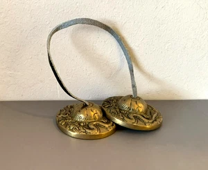 Pair of vintage Tibetan cymbals, Tingsha Bells, Buddhism, copper or brass - Picture 1 of 5