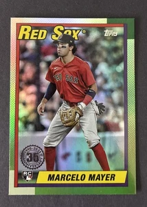 2025 Topps Green Foil Marcelo Mayer RC - RED SOX future Is HERE! ⚾️ - Picture 1 of 2