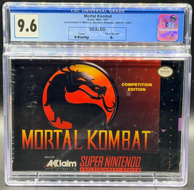 Mortal Kombat Super Nintendo SNES Majesco Sealed New CGC 9.6 A+ Graded Acclaim